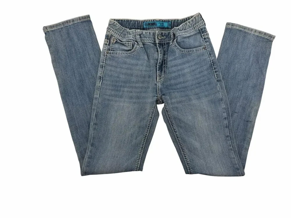 Rock & Roll Denim Revolver Boys Jeans 18R Slim Fit Medium Wash Stretch Western‎